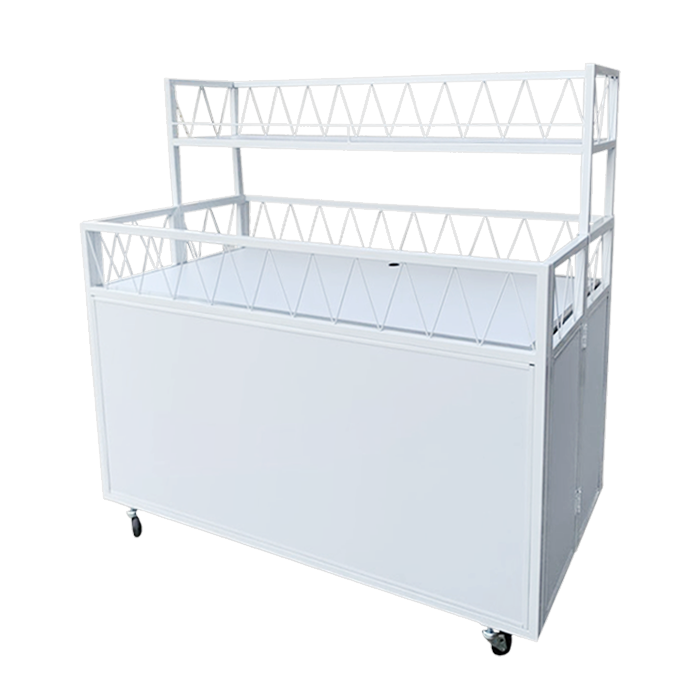 [HS-340]2단 W화이트매대