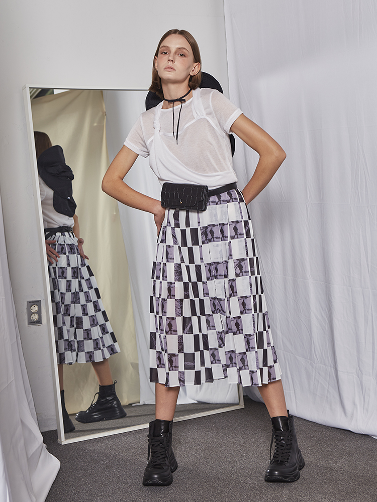 Layered Strap T-shirt (White)