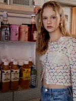 Bustier Layered Dot Knit