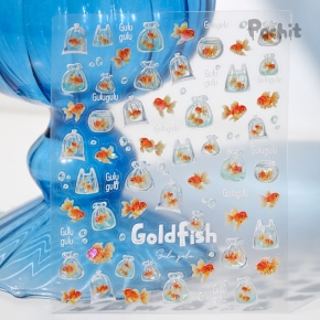 [Thin] 보글보글 금붕어 스티커
