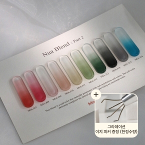 [모이모이] 그라데이션 누아블렌드2 젤 10종 패키지 + 그라데이션 이지피커 증정 (한정수량)