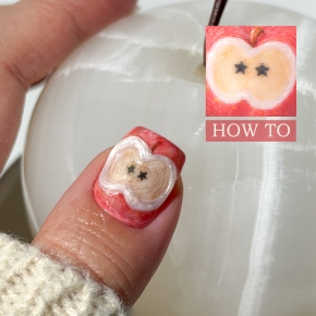 [릴스아트] 뉘앙스 사과 아트🍎