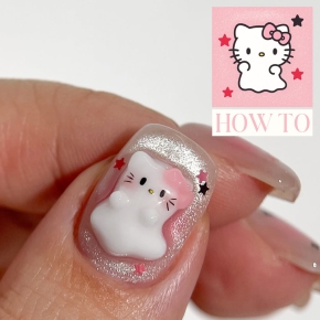 [릴스아트] 키티 유령 아트👻