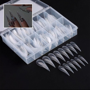 독수리 고양이 발톱 연장 핑거 네일팁세트 140pcs NO39 롱