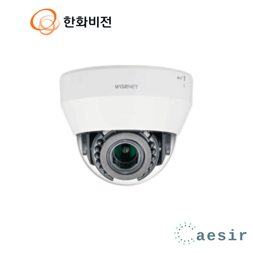 한화비전 KND-V2072R 200만화소 3.2~10MM 광학 3.1배줌 IR IP 실내용 적외선 돔 카메라