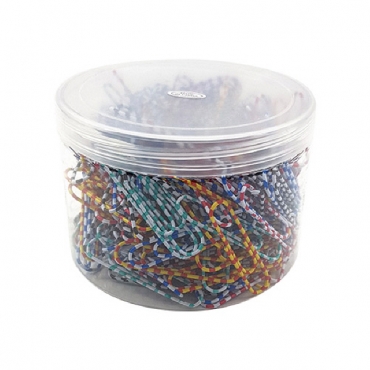 줄무늬 클립3, 50mm-원통케이스(250pcs)