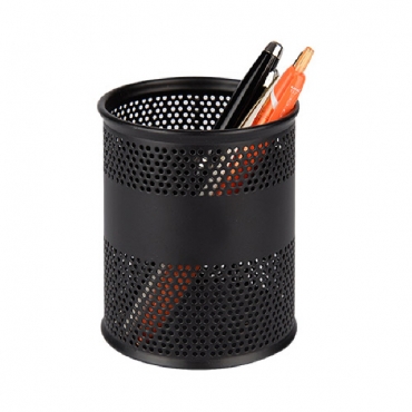 스틸 원형 연필꽂이3 (모던 블랙) 85*100 (검정)