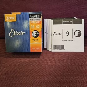 엘릭서 벌크 일렉기타줄 일렉기타현 나노웹 009 게이지