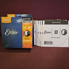 엘릭서 벌크 일렉기타줄 일렉기타현 나노웹 010 라이트 게이지