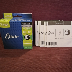 엘릭서 옵티웹 벌크 일렉기타줄 일렉기타현 009 슈퍼라이트 게이지