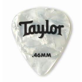 테일러 피크 12개 최고급 기타 피크 0.46mm 셀룰로이드 351 화이트펄