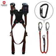 몽크로스 DMS-201-1(AY) 그네식 안전대 Y죔줄 블랙