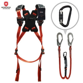몽크로스 DMS-201-1(AY) 그네식 안전대 Y죔줄 오렌지