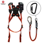 몽크로스 DMS-201-1(A) 그네식 안전대 안전벨트 오렌지