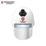 몽크로스 KH-004 DMS-S-330 고급 안전모 투명창 실버 보안경 ★랜턴 포함