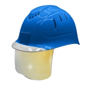 경량 통풍 안전모 투명창 골드