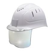 경량 통풍 안전모 투명창 실버