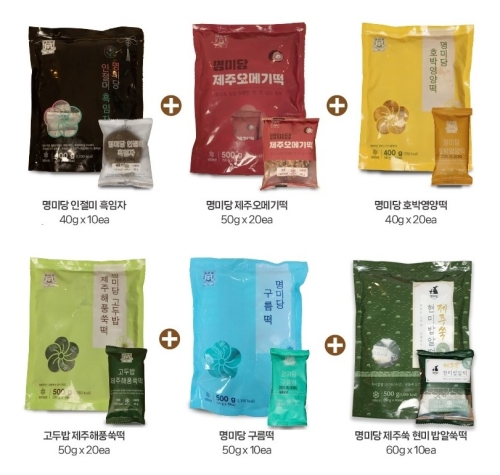 명미당 인기떡 6종세트 90개 구성
