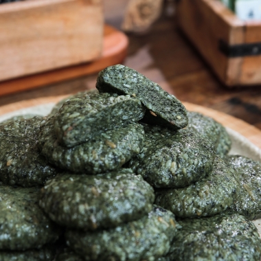 명미당 밥알쑥떡 2종 (제주쑥 현미밥알떡, 제주쑥 현미인절미)