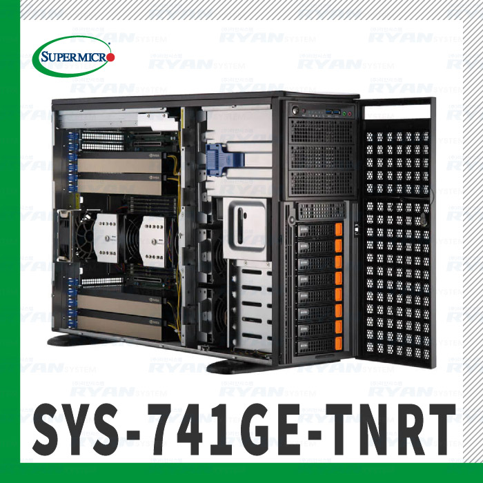 [최대 4 GPU 구성] SUPERMICRO SYS-741GE-TNRT