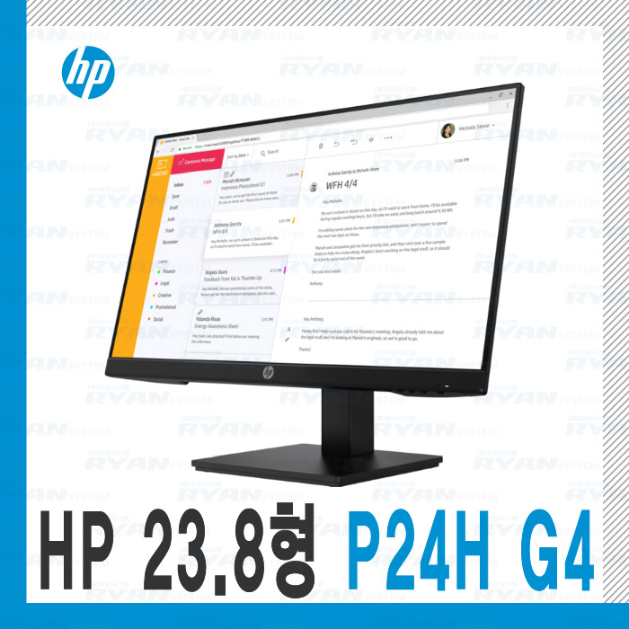 HP P24H G4 FHD Monitor [23.8형]