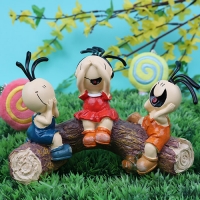 토이웍스 통나무 친구들 인테리어소품 13cm