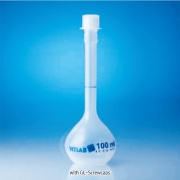 [VITLAB] PP B-class Volumetric Flasks, GL-Screwcap, B급 PP 메스플라스크, 청색침투눈금