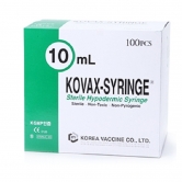 [한국백신] 일회용 주사기, 10mL/100개입, 22G, 5/4inch KOVAX Disposable Syringe
