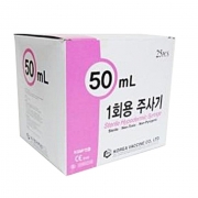 [한국백신] 일회용 주사기, 50mL/25개입, 18G, 3/2inch KOVAX Disposable Syringe