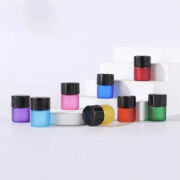 (재입고 없음)아로마 오일 샘플 꼬마병 컬러 유리 용기 세트 1ml (4개입)