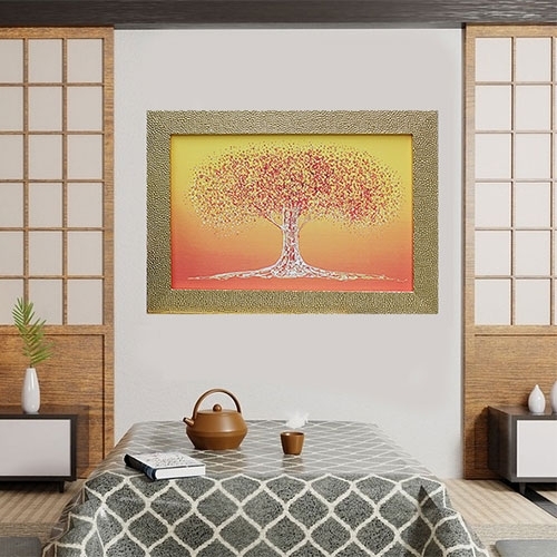 황금 돈나무액자 - 가로형 (34.5x24.5cm)