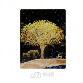 행운의 황금 돈나무 액자 (60x81cm)