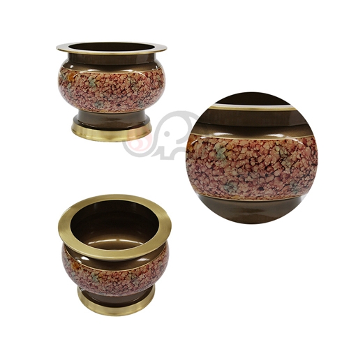 옥무늬 청동칼라촛대세트(소) 22cm