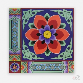 비닐 단청지 스티커(25매) (45&times;45cm)