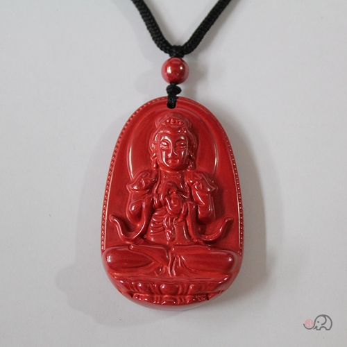 경면주사 관세음보살 목걸이(47mm)