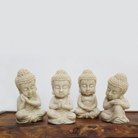 스톤 미니불상 (종류4가지)아이보리색