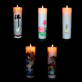 LED충전전기양초(종류8가지) (1회충전시 30일사용가능)흔들충전초