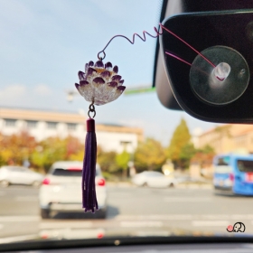 (한정상품) 큐방 퍼플연꽃 장식