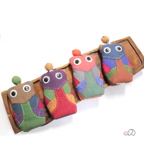 천연염색 열쇠고리(부엉이)
