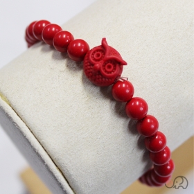 부엉이주불 경면주사 합장주6mm(보시용100개)