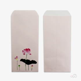 연화불전봉투 (10매)8.5x19cm - (세로형)  용돈봉투/불전봉투/새뱃돈봉투