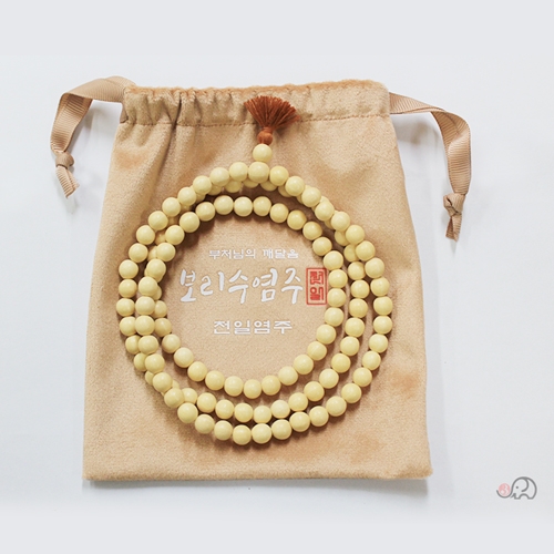 천은사 보리수108염주(중/약7.5mm)(천일염주)