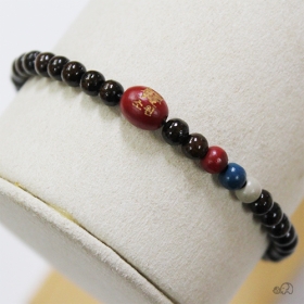 천연옻칠 합장주4mm  - 밤색