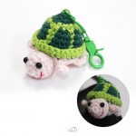 스마일 손뜨개 거북이 키링 (가방고리,열쇠고리)