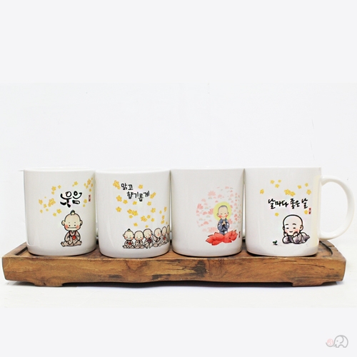 동자 일러스트 머그컵(종류4가지)