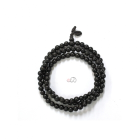 흑단 고무줄 108염주 6mm