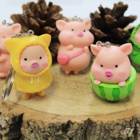 행운의 캐릭터 꼬마돼지 키링 (5종 택1)