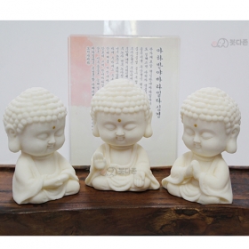 상아야자 미니 삼존불 불상세트(3불세트)