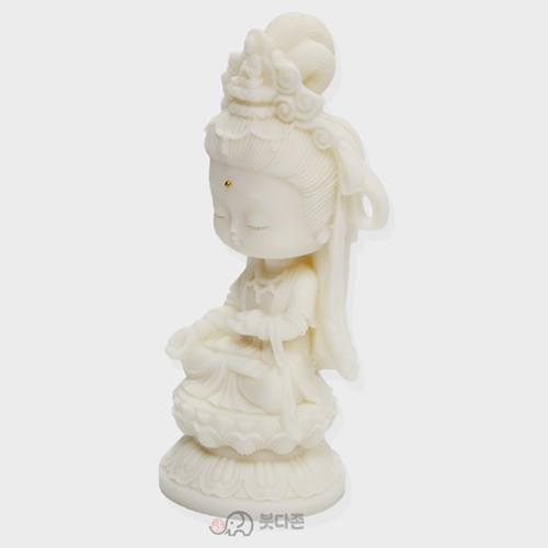 상아야자 관세음보살 불상 (4x10.5cm)