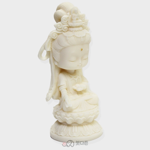 상아야자 관세음보살 불상 (4x10.5cm)